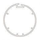 Адаптер для круглого вала 43,50-44 мм c пазом для приводов S