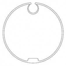 Адаптер для круглого вала 78 мм с увеличенным пазом 516.17802